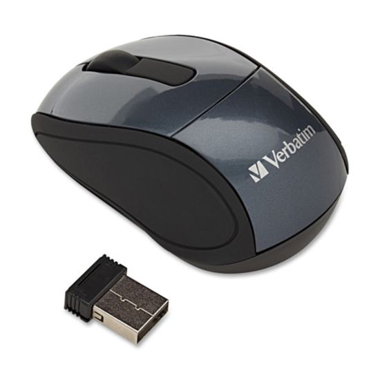 Picture of Verbatim Wireless USB Mini Travel Optical Mouse, Red