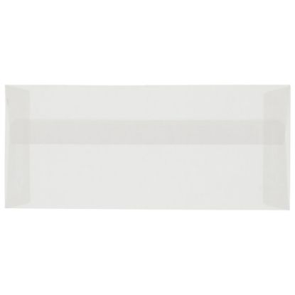 Picture of JAM PAPER #10 Business Translucent Vellum Envelopes, 4 1/8in x 9 1/2in, Clear, 25/Pack