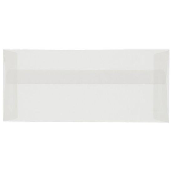 Picture of JAM PAPER #10 Business Translucent Vellum Envelopes, 4 1/8in x 9 1/2in, Clear, 25/Pack