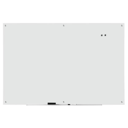 Picture of WorkPro Magnetic Glass Unframed Dry-Erase Whiteboard, 72in x 48in, White