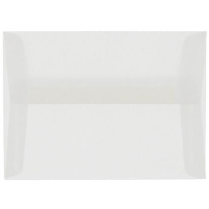 Picture of JAM Paper Booklet Invitation Envelopes, A10, Gummed Seal, Clear, Pack Of 25