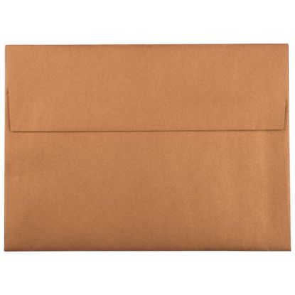 Picture of JAM Paper Booklet Invitation Envelopes, A7, Gummed Seal, Copper, Pack Of 25