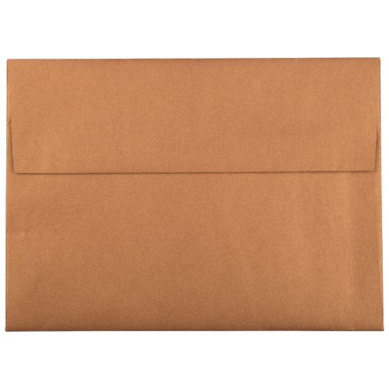 Picture of JAM Paper Booklet Invitation Envelopes, A7, Gummed Seal, Copper, Pack Of 25