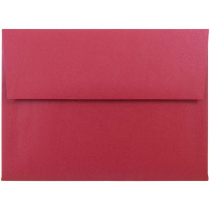 Picture of JAM Paper Booklet Invitation Envelopes, A6, Gummed Seal, Jupiter Red Metallic, Pack Of 25