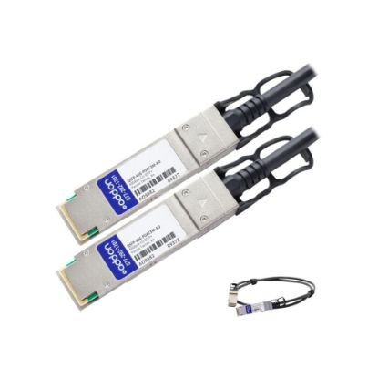 Picture of AddOn 3m Industry Standard QSFP+ DAC - Direct attach cable - QSFP+ to QSFP+ - 10 ft - twinaxial