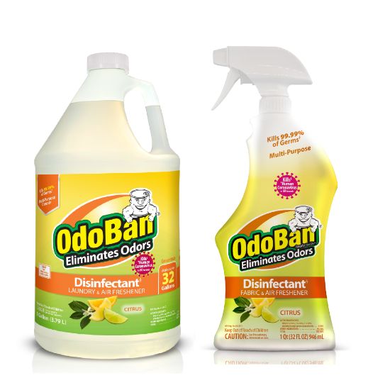 Picture of OdoBan Ready-To-Use Disinfectant And Odor Eliminator, 32 Oz Spray/1 Gallon Concentrate, Citrus Scent