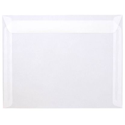 Picture of JAM Paper Booklet Envelopes, #10, Gummed Seal, Clear, Pack Of 25