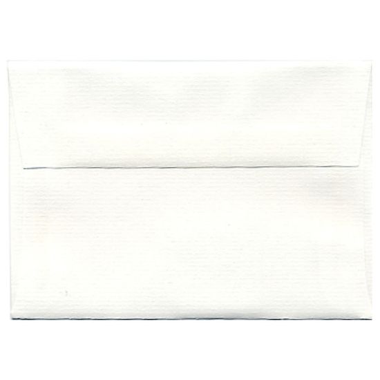 Picture of JAM Paper Booklet Envelopes (Strathmore Paper), #4 Bar (A1), Gummed Seal, Strathmore Bright White, Pack Of 25