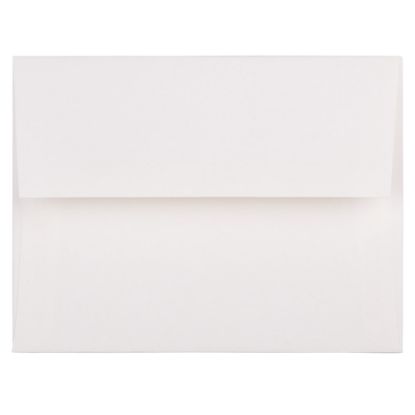 Picture of JAM Paper Booklet Invitation Envelopes, A2, Gummed Seal, 30% Recycled, Strathmore Bright White, Pack Of 25