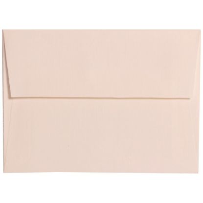 Picture of JAM Paper Booklet Invitation Envelopes, A6, Gummed Seal, Via Linen, 30% Recycled, Bright White, Pack Of 25