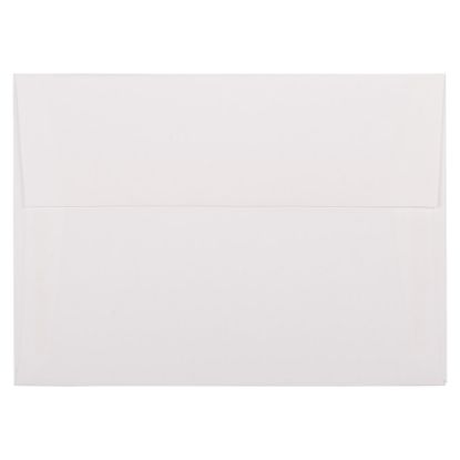 Picture of JAM Paper Booklet Invitation Envelopes, A7, Gummed Seal, 30% Recycled, Strathmore Bright White, Pack Of 25