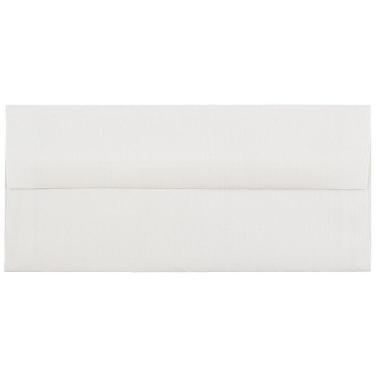 Picture of JAM PAPER #10 Business Strathmore Envelopes, 4 1/8in x 9 1/2in, Bright White Laid,Pack Of 25