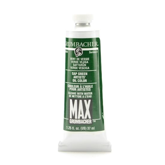 Picture of Grumbacher Max Water Miscible Oil Colors, 1.25 Oz, Sap Green, Pack Of 2