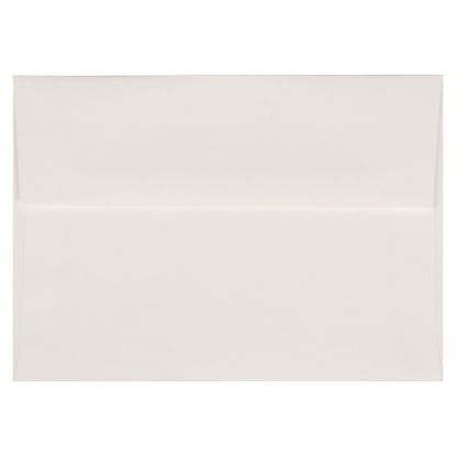 Picture of JAM Paper Booklet Invitation Envelopes, A7, Gummed Seal, Laid Finish, Strathmore Bright White, Pack Of 25