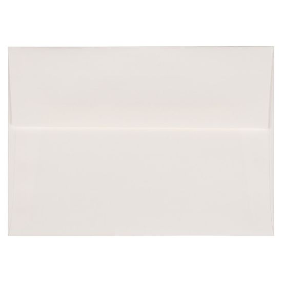 Picture of JAM Paper Booklet Invitation Envelopes, A7, Gummed Seal, Laid Finish, Strathmore Bright White, Pack Of 25