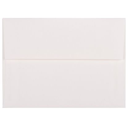 Picture of JAM Paper Booklet Invitation Envelopes, A6, Gummed Seal, Strathmore, Bright White Laid, Pack Of 25