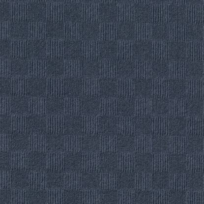 Picture of Foss Floors Crochet Peel & Stick Carpet Tiles, 24in x 24in, Denim, Set Of 15 Tiles