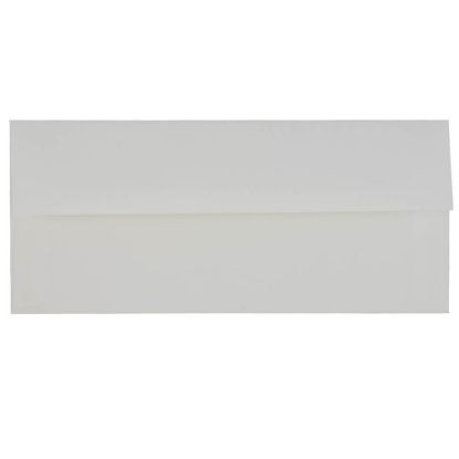 Picture of JAM PAPER #10 Business Strathmore Envelopes, 4 1/8 x 9 1/2, Bright White Linen, 25/Pack