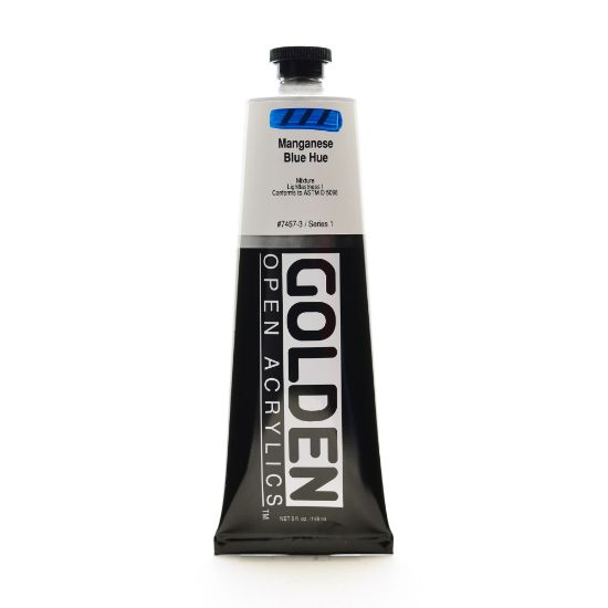 Picture of Golden OPEN Acrylic Paint, 5 Oz Tube, Manganese Blue Hue