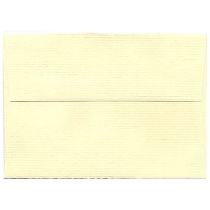 Picture of JAM Paper Booklet Envelopes (Strathmore Paper), #4 Bar (A1), Gummed Seal, Light Strathmore Ivory, Pack Of 25