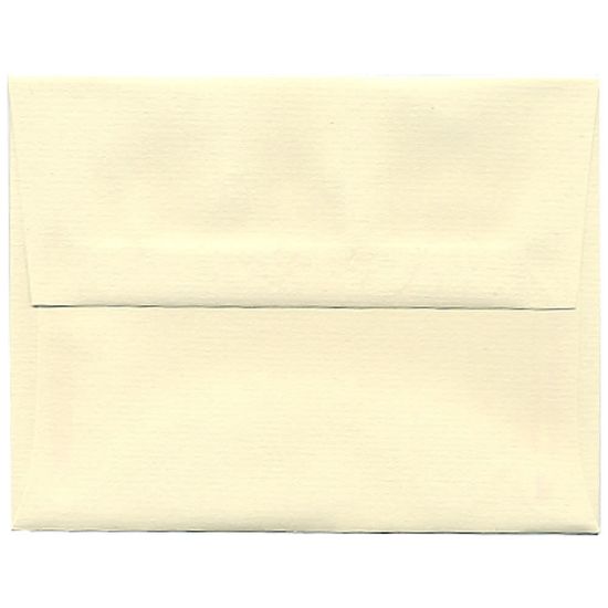 Picture of JAM Paper Booklet Invitation Envelopes, A2, Gummed Seal, Strathmore Ivory, Pack Of 25