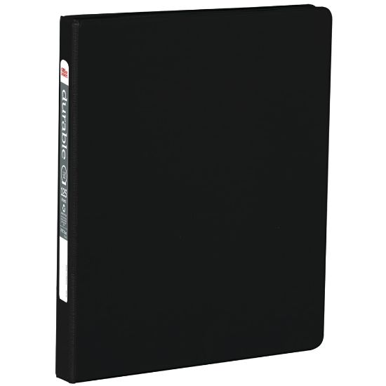 Picture of Office Depot Brand Nonstick 3-Ring Binder, 1/2in Round Rings, Black