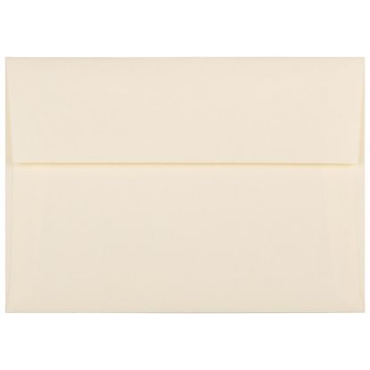 Picture of JAM Paper Booklet Invitation Envelopes, A7, Gummed Seal, Strathmore Ivory, Pack Of 25