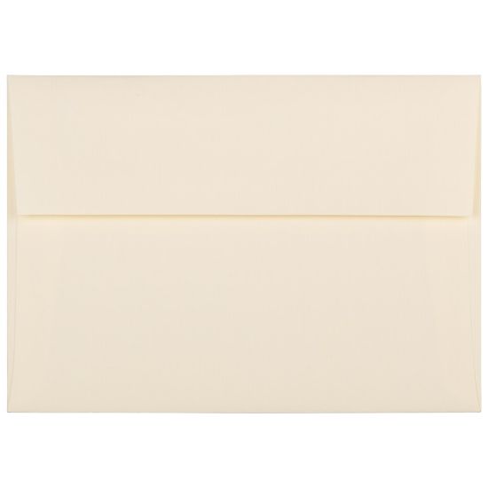 Picture of JAM Paper Booklet Invitation Envelopes, A7, Gummed Seal, Strathmore Ivory, Pack Of 25