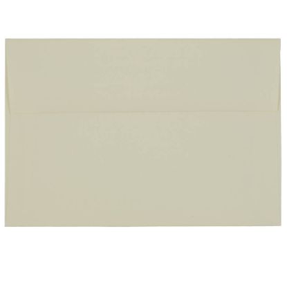 Picture of JAM Paper Booklet Invitation Envelopes, A8, Gummed Seal, Strathmore Bright Ivory, Pack Of 25