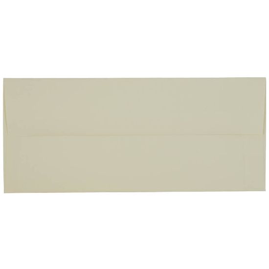 Picture of JAM Paper Strathmore Booklet Envelopes, #10, Gummed Seal, Ivory Laid, Pack Of 25