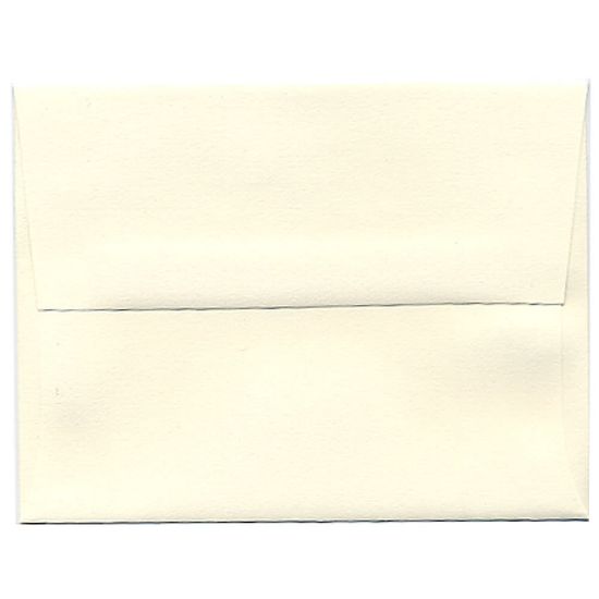 Picture of JAM Paper Booklet Invitation Envelopes, A2, Gummed Seal, Strathmore Natural White, Pack Of 25