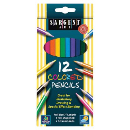 Picture of Sargent Art Color Pencils, Assorted Colors, Box Of 12