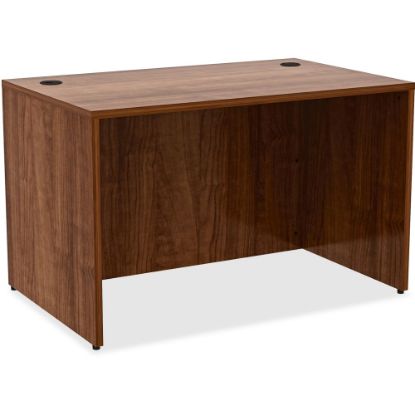 Picture of Lorell Essentials 48inW Rectangular Computer Desk Shell, 30inD, Walnut