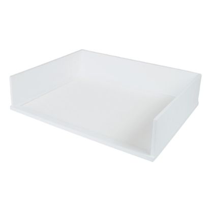 Picture of Victor Stacking Letter Tray, 3 1/5inH x 10 11/16inW x 13 1/4inD, Pure White