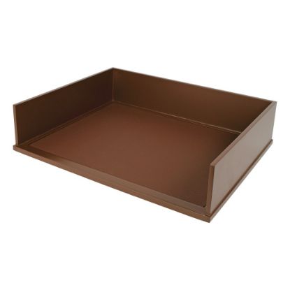 Picture of Victor Stacking Letter Tray, 3 1/5inH x 10 11/16inW x 13 1/4inD, Mocha Brown