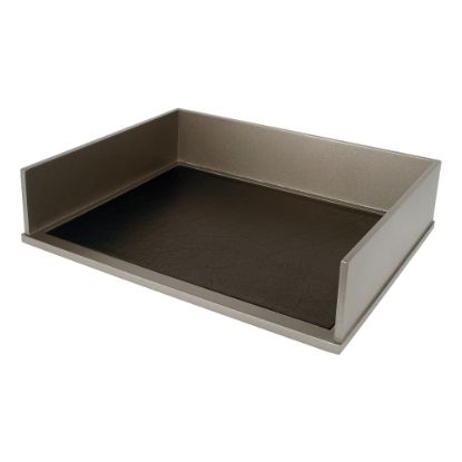 Picture of Victor Wood Classic Silver Collection Stacking Letter Tray, 3 1/16inH x 10 11/16inW x 13 7/16inD, Silver