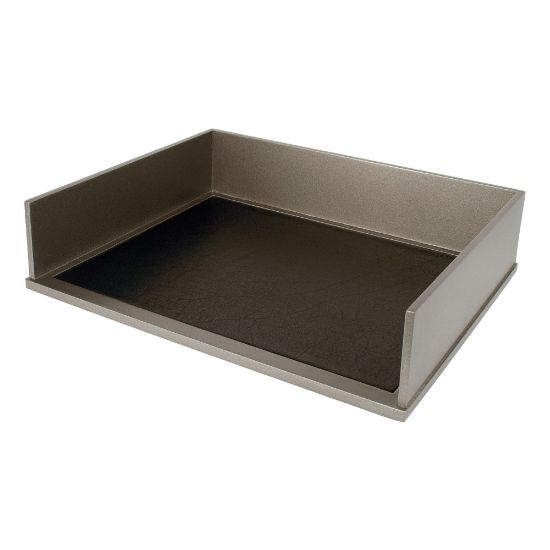 Picture of Victor Wood Classic Silver Collection Stacking Letter Tray, 3 1/16inH x 10 11/16inW x 13 7/16inD, Silver