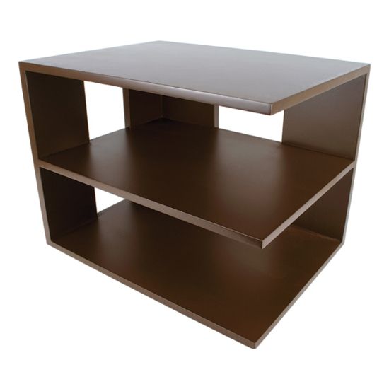 Picture of Victor Mocha Brown Collection Corner Shelf, 13 1/2inH x 13 1/2inW x 10 1/2inD, Brown