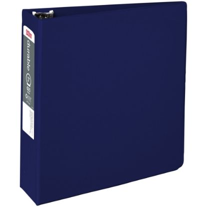 Picture of Office Depot Brand Nonstick 3-Ring Binder, 3in Round Rings, Blue