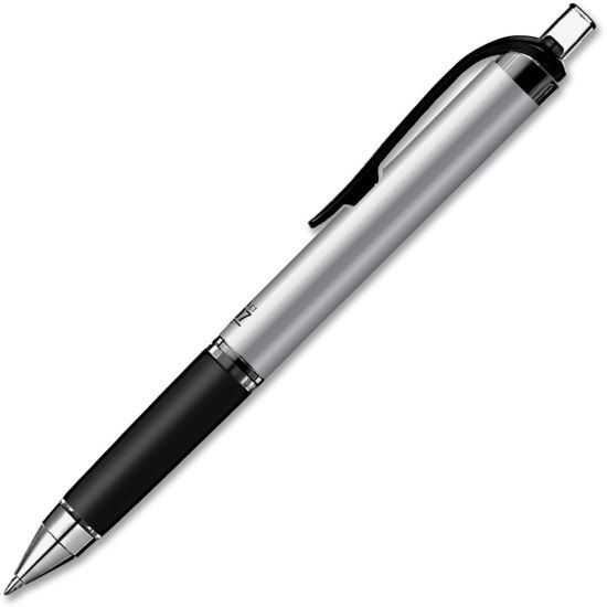 Picture of uniball 207 Impact Retractable Gel Pen, Bold Point, 1.0 mm, Black/Silver Barrel, Red Ink