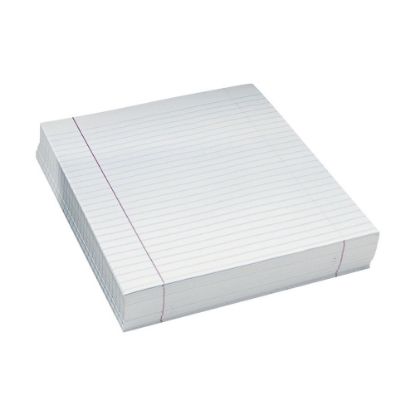 Picture of Pacon Composition Paper, Unpunched, 3/8in Rule, 8 1/2in x 11in, White, Pack Of 500 Sheets