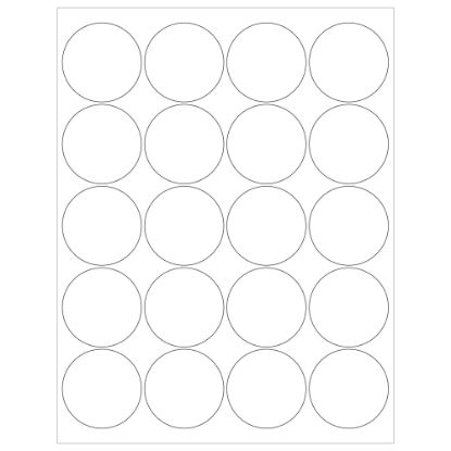 Picture of Tape Logic Inkjet/Laser Labels, LL145, Round, 2in, White, Case Of 2,000