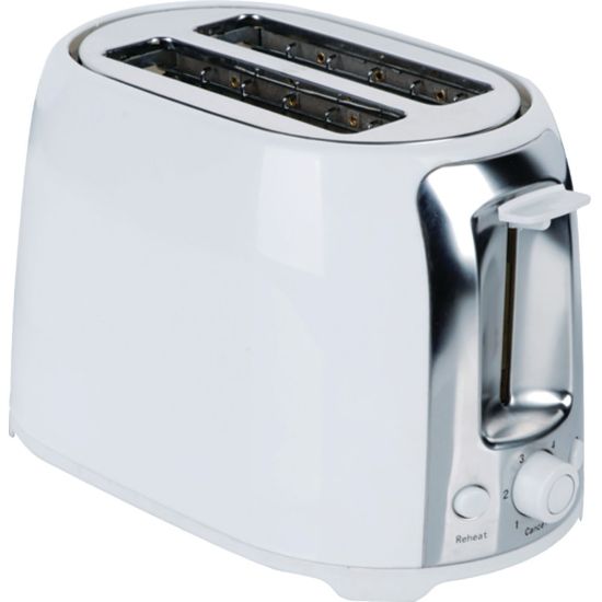 Picture of Brentwood Cool Touch 2-Slice Wide-Slot Toaster, White/Stainless Steel