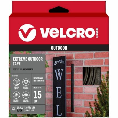 Picture of VELCRO Brand Industrial Strength Velcro Self Stick Tape, 10inW x 1ft, Black