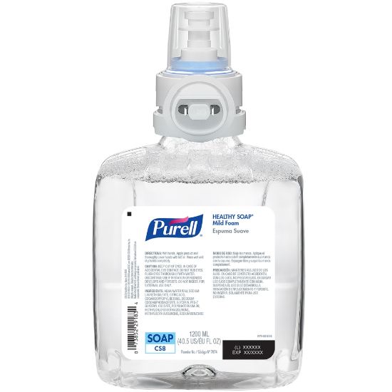 Picture of Purell Healthy Soap CS8 Mild Foam Soap Refills, Unscented, 1200 mL, Pack Of 2 Refills