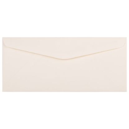 Picture of JAM PAPER #10 Business Strathmore Envelopes, 4 1/8 x 9 1/2, Natural White Linen, 25/Pack