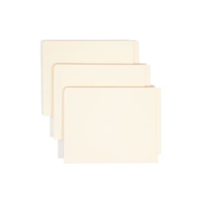 Picture of Smead End-Tab Folders With Fastener, 8 1/2in x 11in, Letter, Manila, Box of 50