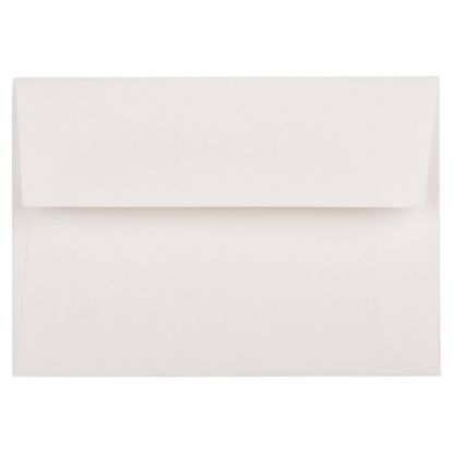 Picture of JAM Paper Booklet Envelopes (Strathmore Paper), #4 Bar (A1), Gummed Seal, Strathmore Bright White Wove, Pack Of 25