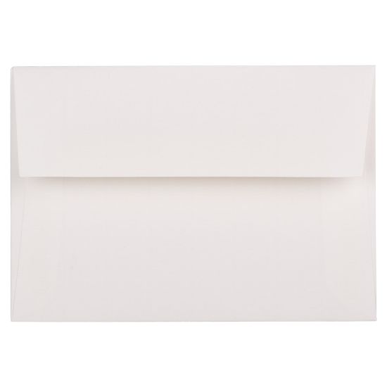 Picture of JAM Paper Booklet Envelopes (Strathmore Paper), #4 Bar (A1), Gummed Seal, Strathmore Bright White Wove, Pack Of 25