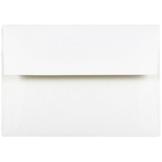 Picture of JAM Paper Booklet Invitation Envelopes, A2, Gummed Seal, Strathmore Bright White, Pack Of 25